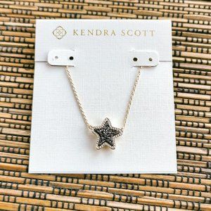 Jae Star Gold Black Drusy Pendant Necklace